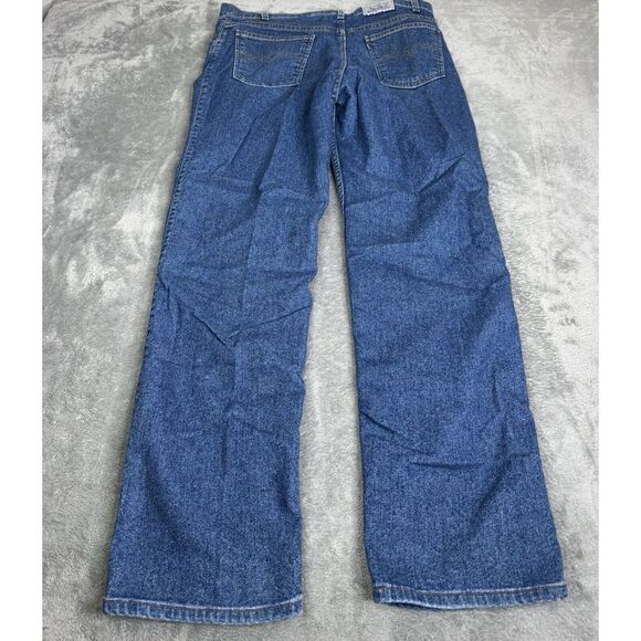 Vintage 90s Levi's Flex Straight Jeans Men's Size 38x32 Blue - Picture 2 of 13